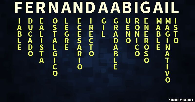 Acróstico fernanda abigail
