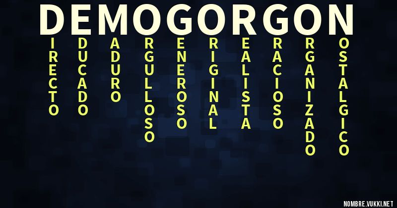 Acróstico demogorgon