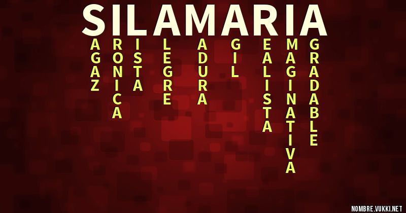 Acróstico sila maria