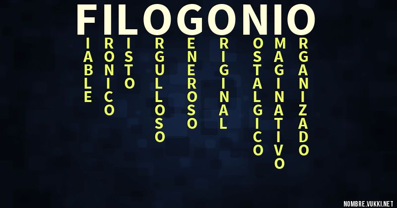 Acróstico filogonio