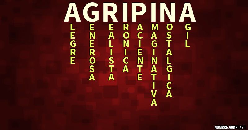 Acróstico agripina