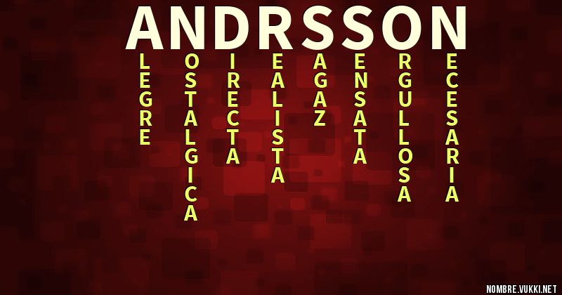 Acróstico andrsson
