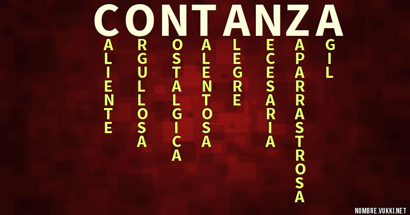 Acróstico contanza