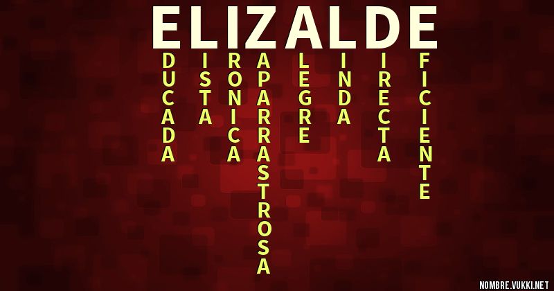 Acróstico elizalde