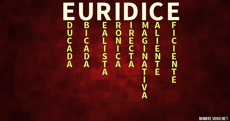 Acróstico euridice