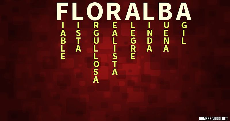 Acróstico floralba