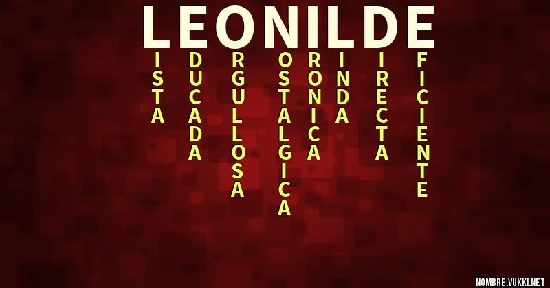 Acróstico leonilde
