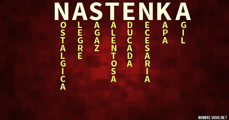 Acróstico nastenka