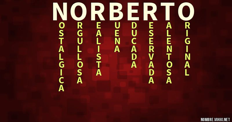 Acróstico norberto