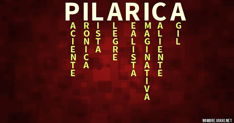 Acróstico pilarica