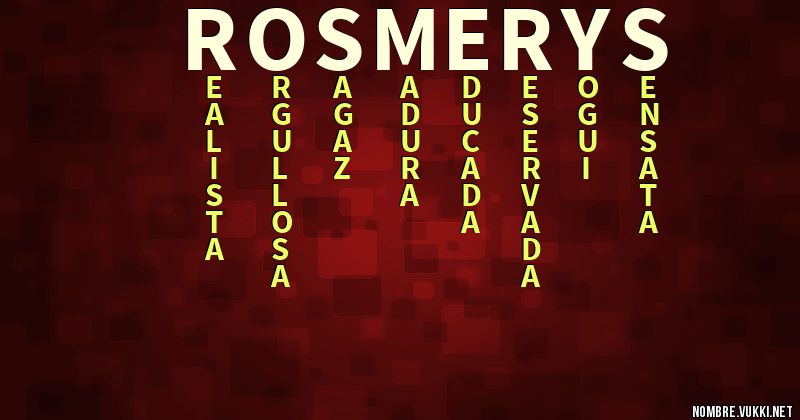 Acróstico rosmerys