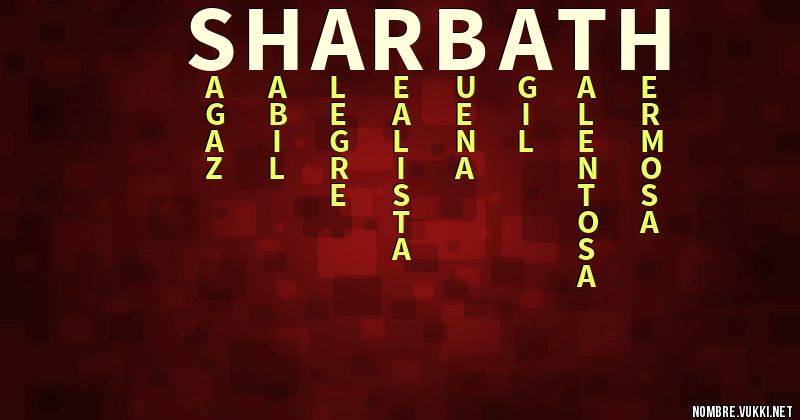 Acróstico sharbath