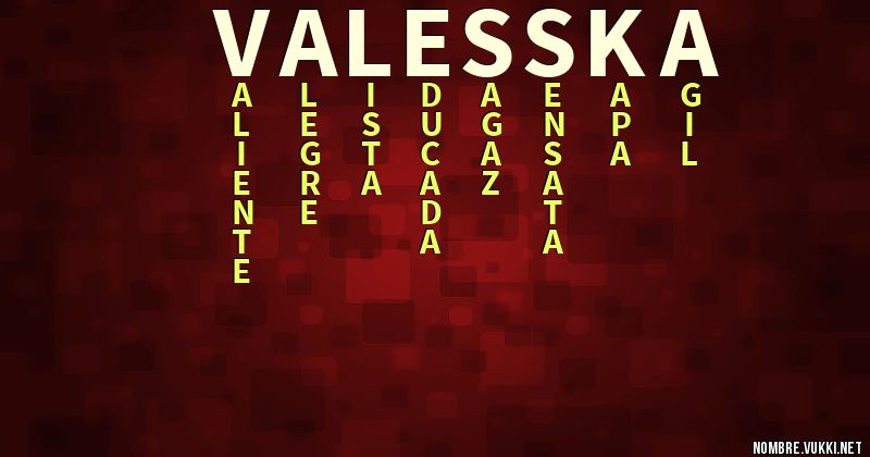 Acróstico valesska