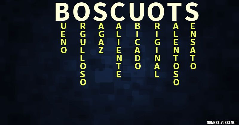 Acróstico boscuots