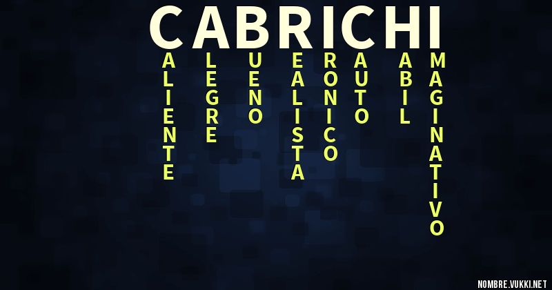 Acróstico cabrichi