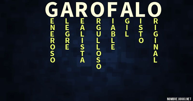 Acróstico garofalo