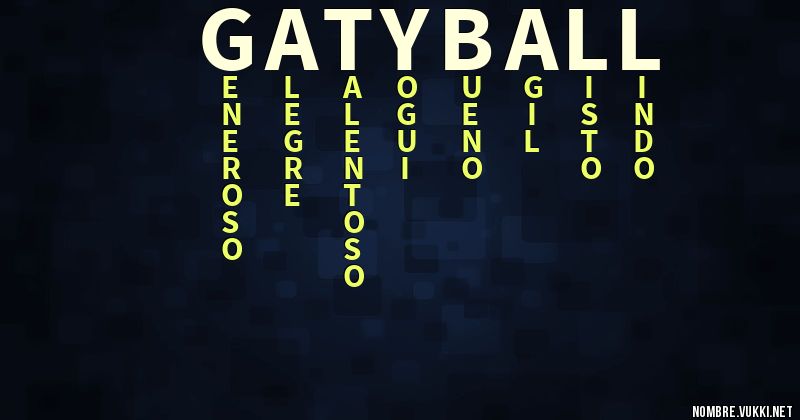 Acróstico gatyball