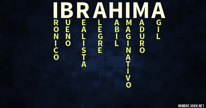 Acróstico ibrahima