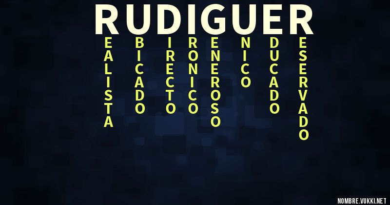 Acróstico rudiguer