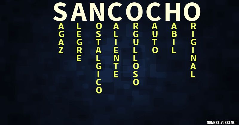 Acróstico sancocho