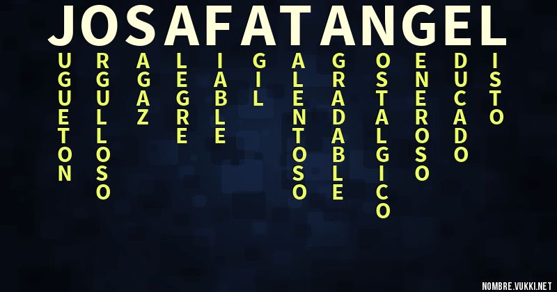 Acróstico josafat angel