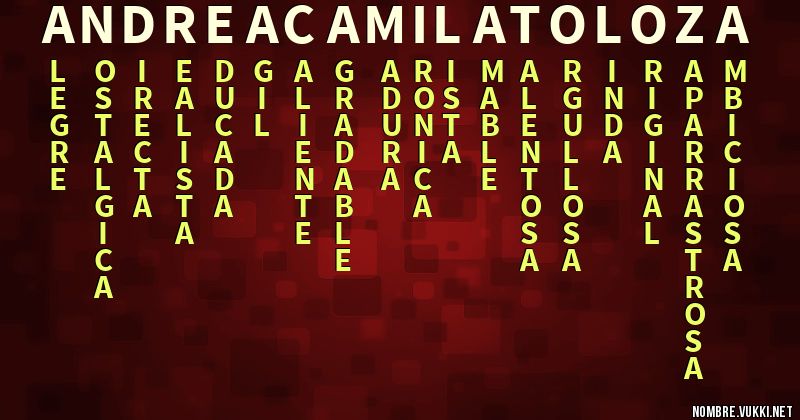 Acróstico andrea camila toloza