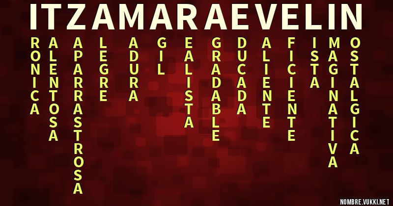 Acróstico itzamara evelin