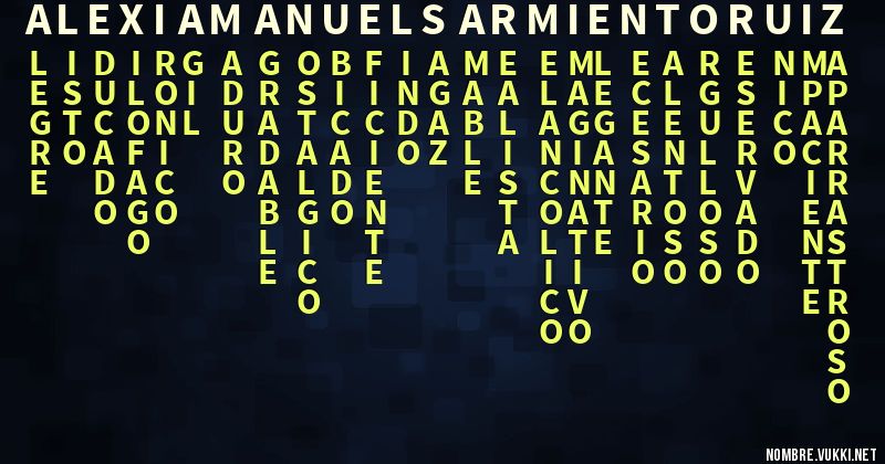 Qué significa alexia manuel sarmiento ruiz