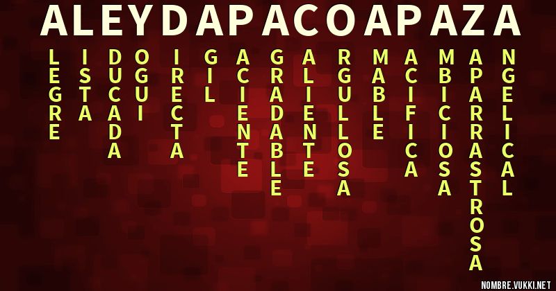 Acróstico aleyda paco apaza