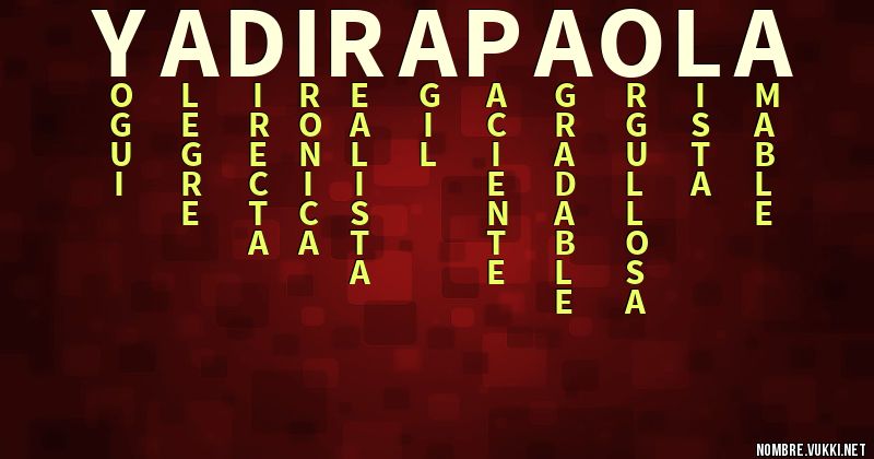 Acróstico yadira paola