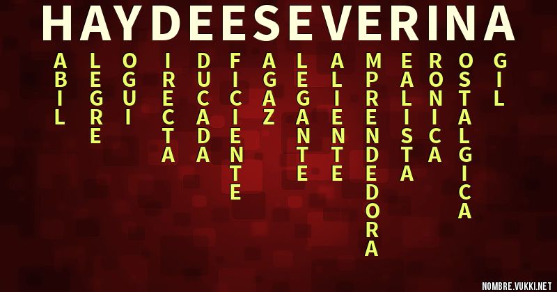 Acróstico haydee severina