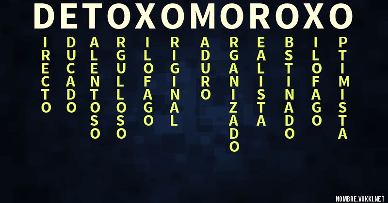 Acróstico de toxo moroxo