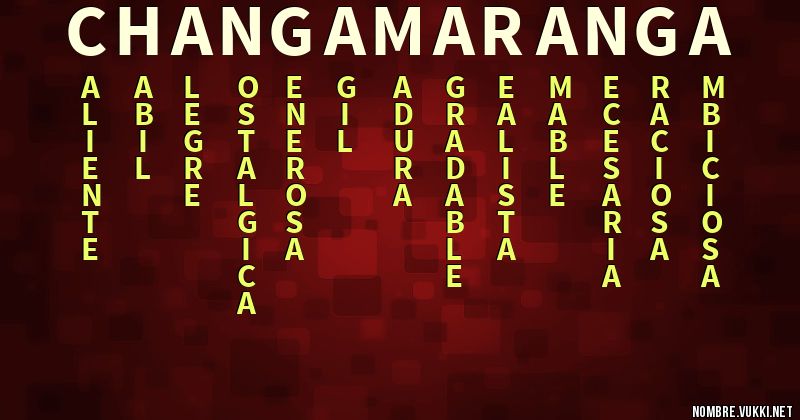 Acróstico changa maranga