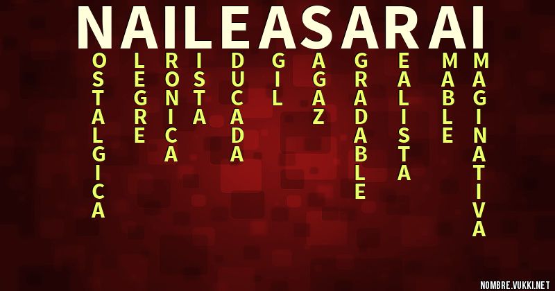Acróstico nailea sarai