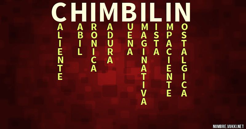 Acróstico chimbilin