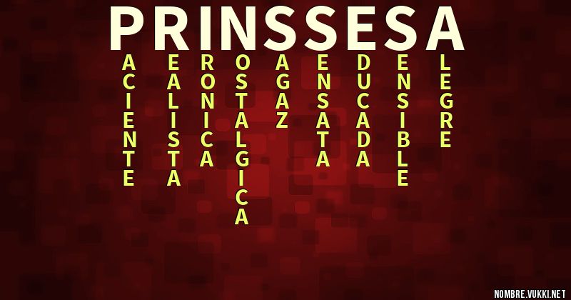 Acróstico prinssesa