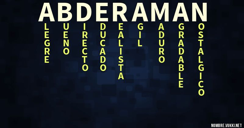 Acróstico abderaman