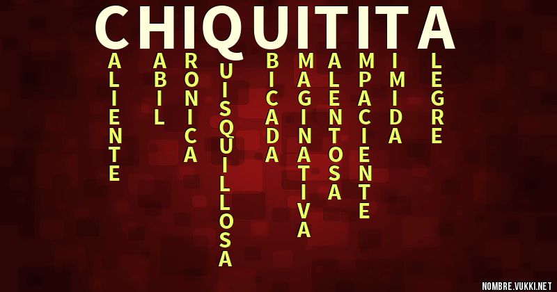 Acróstico chiquitita