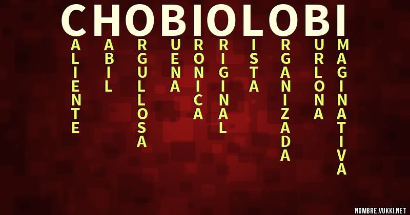 Acróstico chobi o lobi