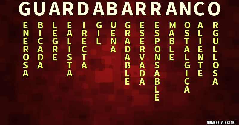 Acróstico guardabarranco