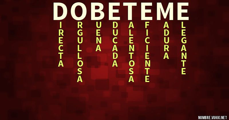 Acróstico dobe-teme