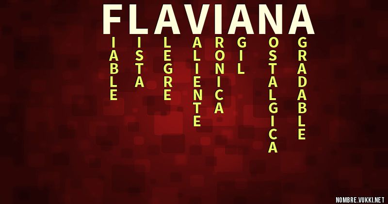 Acróstico flaviana