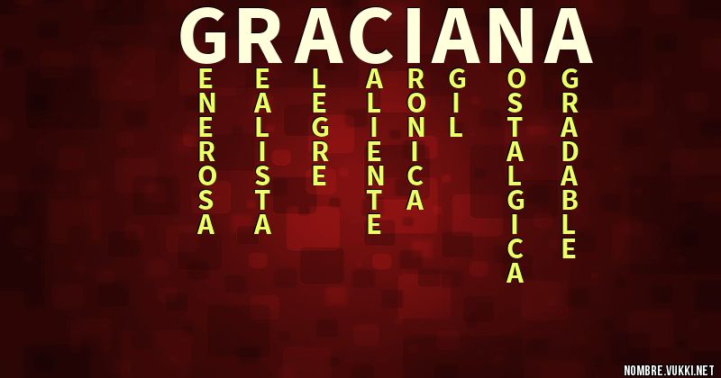 Acróstico graciana