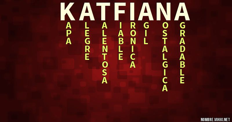 Acróstico katfiana