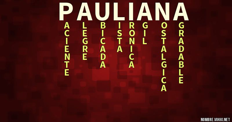 Acróstico pauliana