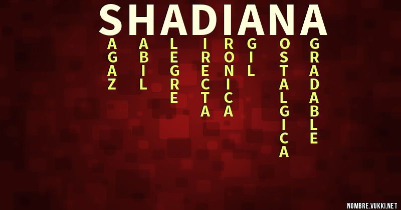 Acróstico shadiana