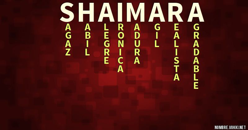 Acróstico shaimara