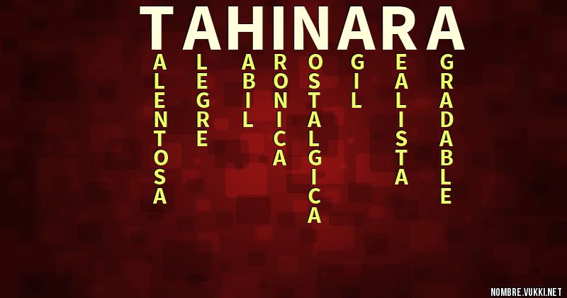 Acróstico tahinara
