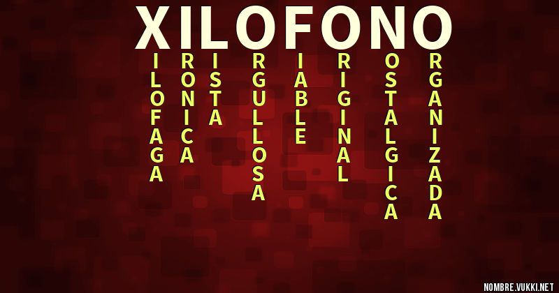 Acróstico xilofono