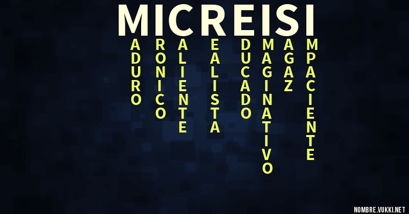 Acróstico mi creisi